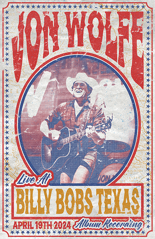 Live at Billy Bob's Texas Commemorative Screen Print Poster
